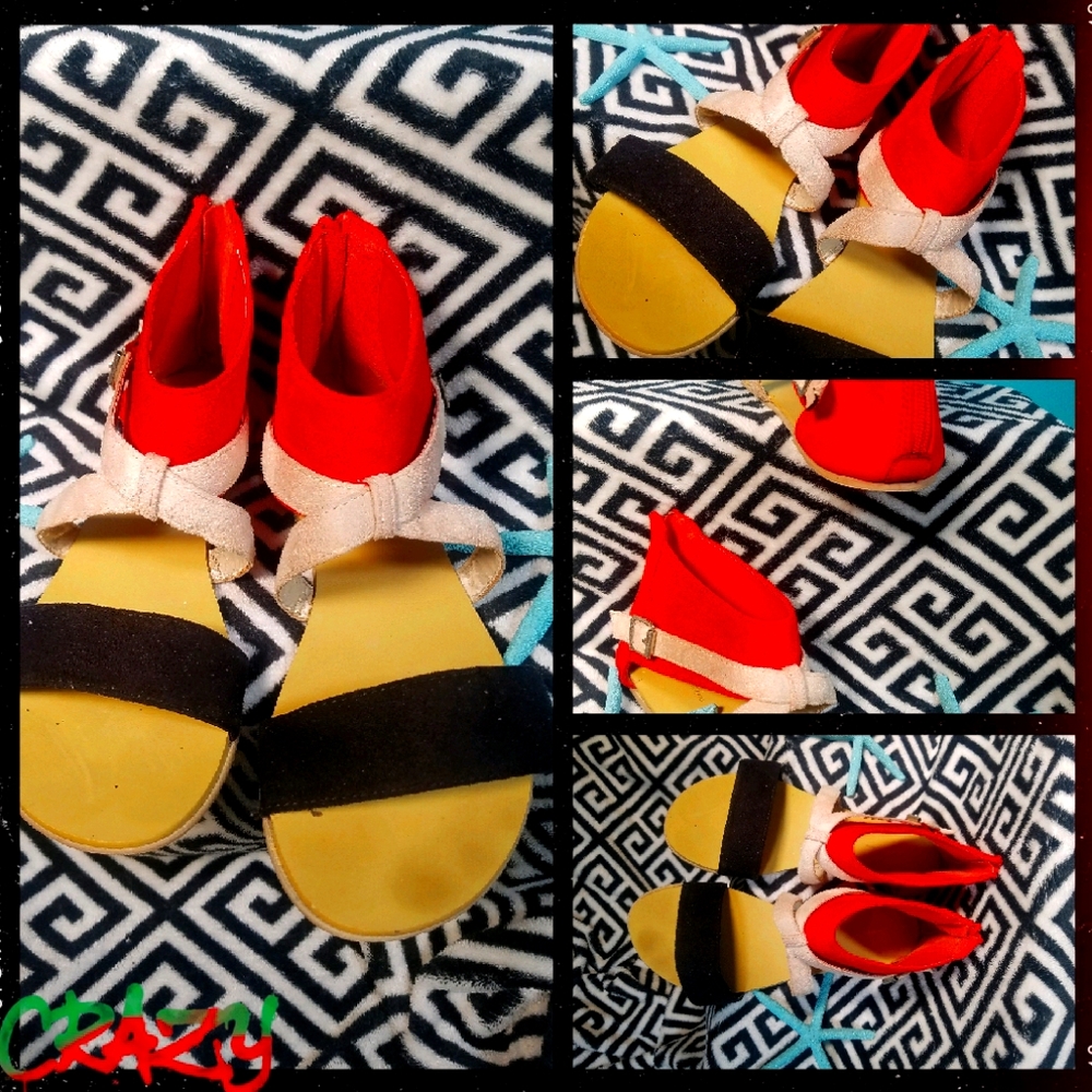 Original European sandals red,black ,beige